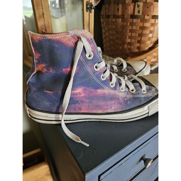 Converse Chuck Taylor All Star High Shoes Women's Sz 11 Tie Dye Sunset Sneakers - Picture 7 of 8